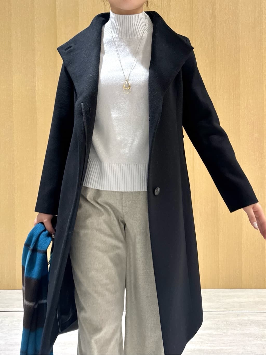 nanaさんの「UNTITLED｜【8色展開/洗える】ウールカシミヤ ハイネックニット」を使ったコーディネート