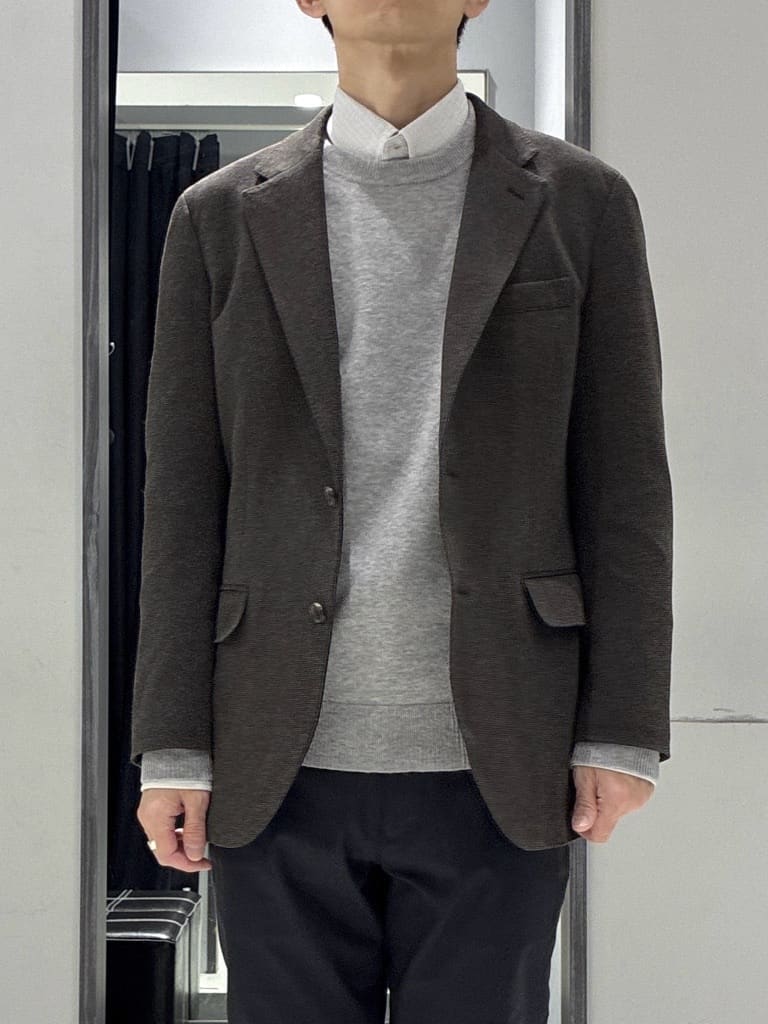 わいずみさんの「TAKEO KIKUCHI｜【None Of Stress】アクティブジャージ 千鳥 ジャケット」を使ったコーディネート