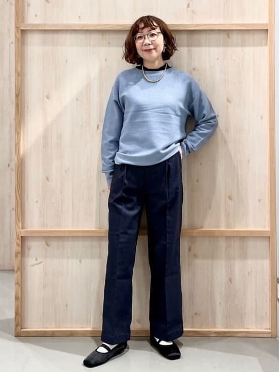 nakoさんの「THE SHOP TK｜【S-XLサイズ/選べる7色】どこから見ても美しい ガーターニット/毛玉になりにくい/洗濯機OK」を使ったコーディネート