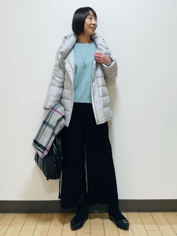 Riiさんの「Reflect｜【ゆったり着られる◎】ラグランスリーブニット」を使ったコーディネート