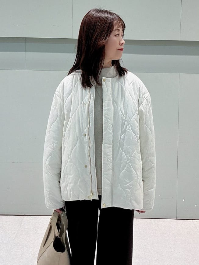 makiさんの「UNTITLED｜【洗える】スポンディッシュ ボトルネックニット」を使ったコーディネート