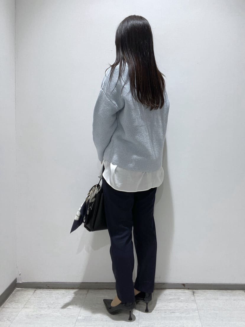 meiさんの「INDIVI｜【洗える／大人ラメ】カラーMIXボトルネックニット」を使ったコーディネート