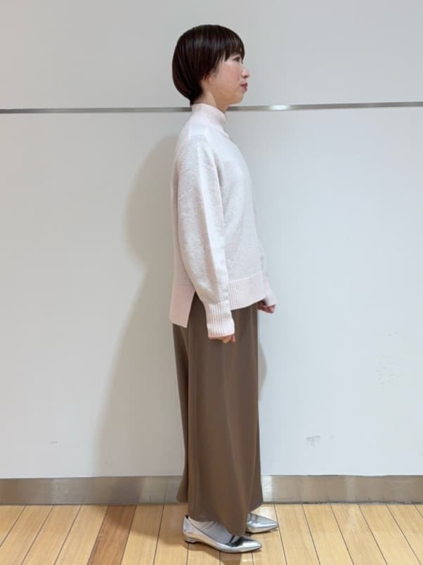 あやさんの「UNTITLED｜【8色展開/洗える】ウールカシミヤ ハイネックニット」を使ったコーディネート
