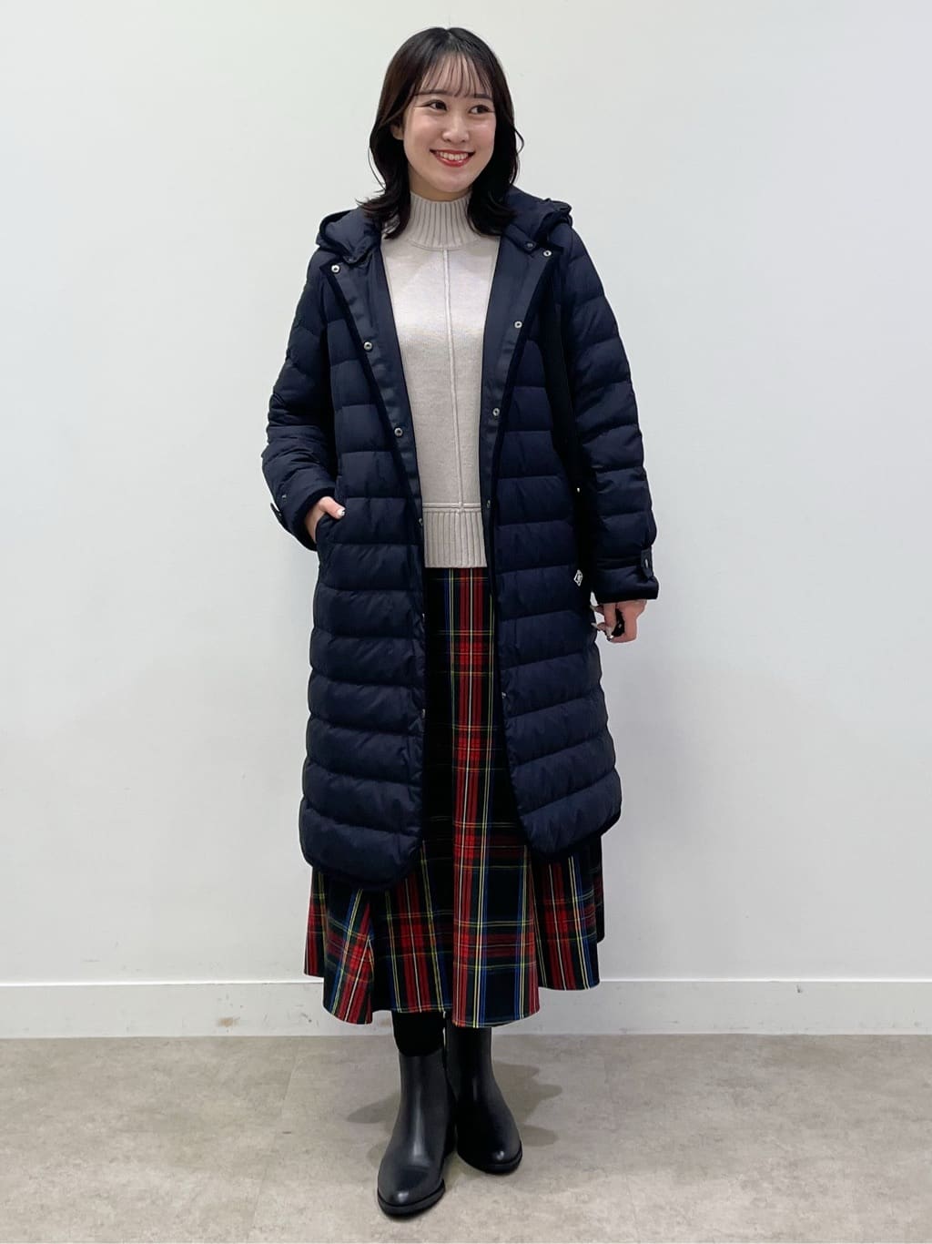 yukariさんの「Dessin｜【撥水・2WAY】ミュラーダウンコートロング丈」を使ったコーディネート