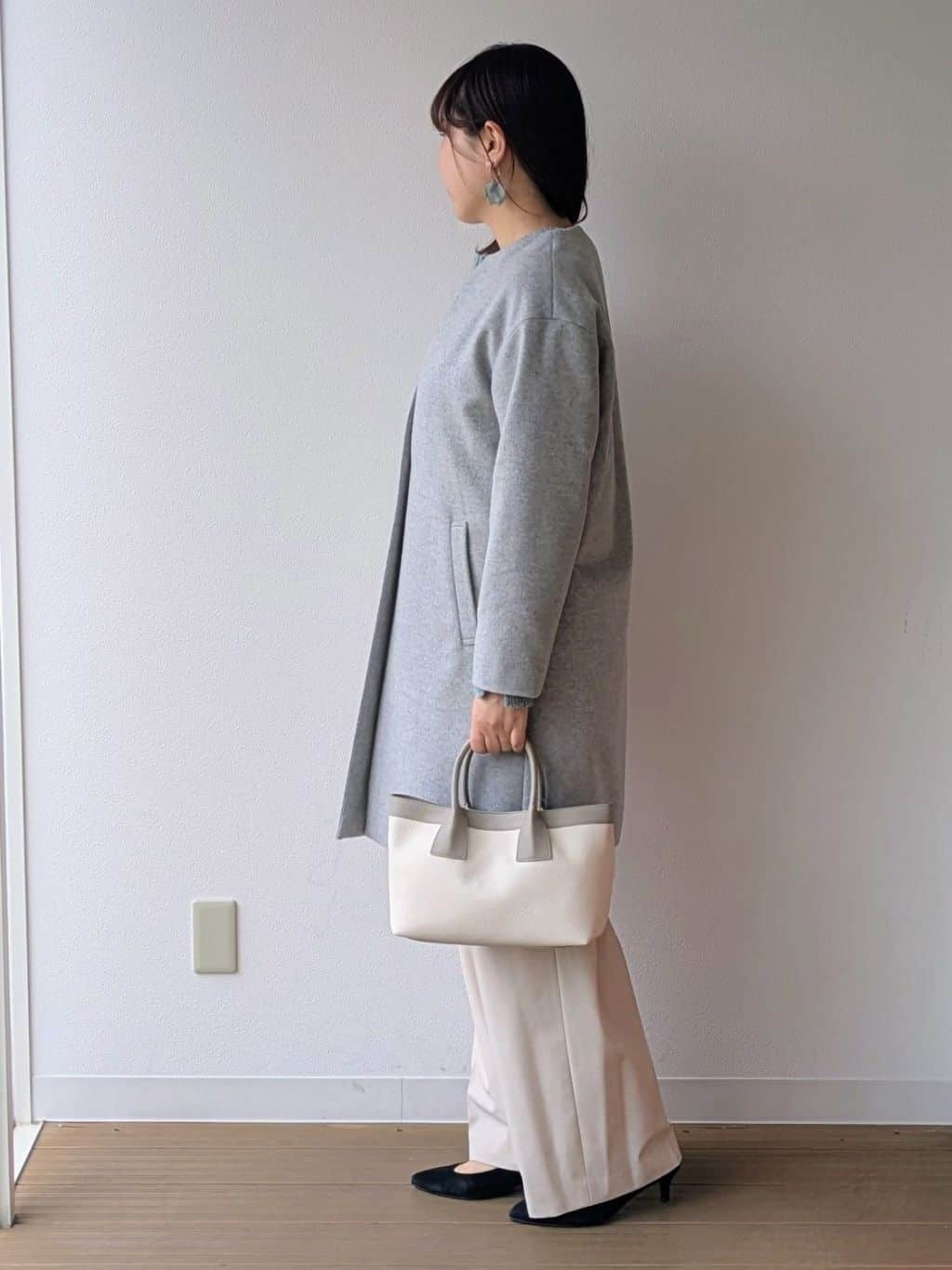 なみきさんの「UNTITLED｜【ゆったり】三つ杢カラーニット」を使ったコーディネート