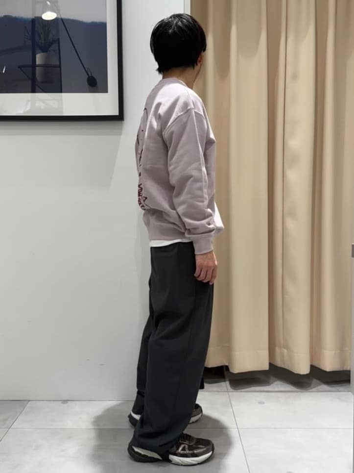 はさんの「THE SHOP TK｜PEANUTS ／ ピーナッツ スヌーピー ミニ裏毛スウェット」を使ったコーディネート
