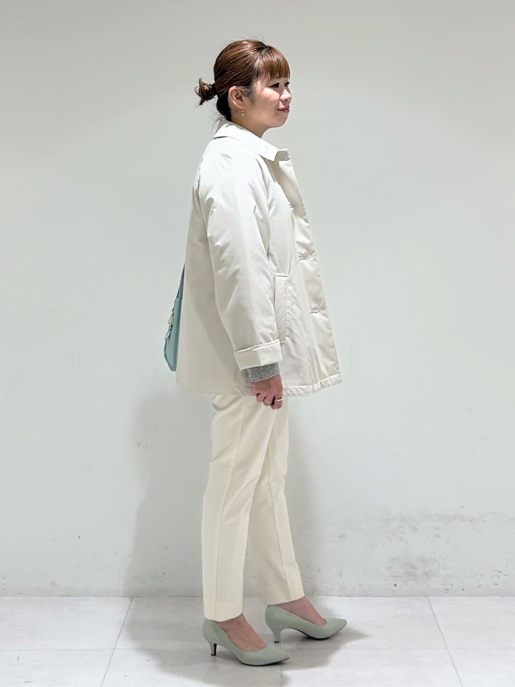 tsuyuさんの「INDIVI｜【コットン】シャツ切り替えカットソー」を使ったコーディネート