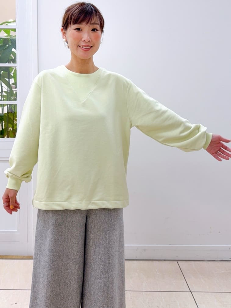 Osawaさんの「Dessin｜【洗える】ガゼットミニ裏毛プルオ－バー」を使ったコーディネート