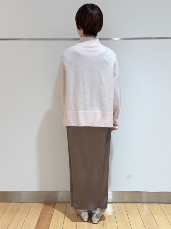 あやさんの「UNTITLED｜【8色展開/洗える】ウールカシミヤ ハイネックニット」を使ったコーディネート
