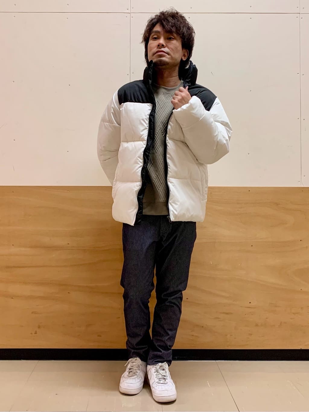 MATUさんの「THE SHOP TK｜【撥水/洗濯機可】寒い季節でも快適 中綿スタンドブルゾン」を使ったコーディネート