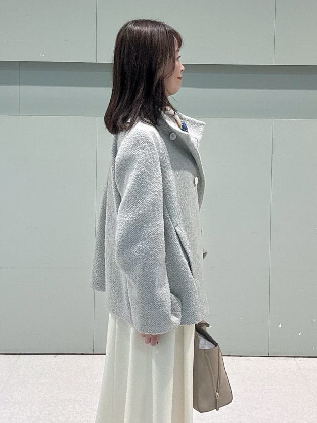makiさんの「UNTITLED｜【8色展開／コンパクト丈】レーヨン混 コクーンニット」を使ったコーディネート