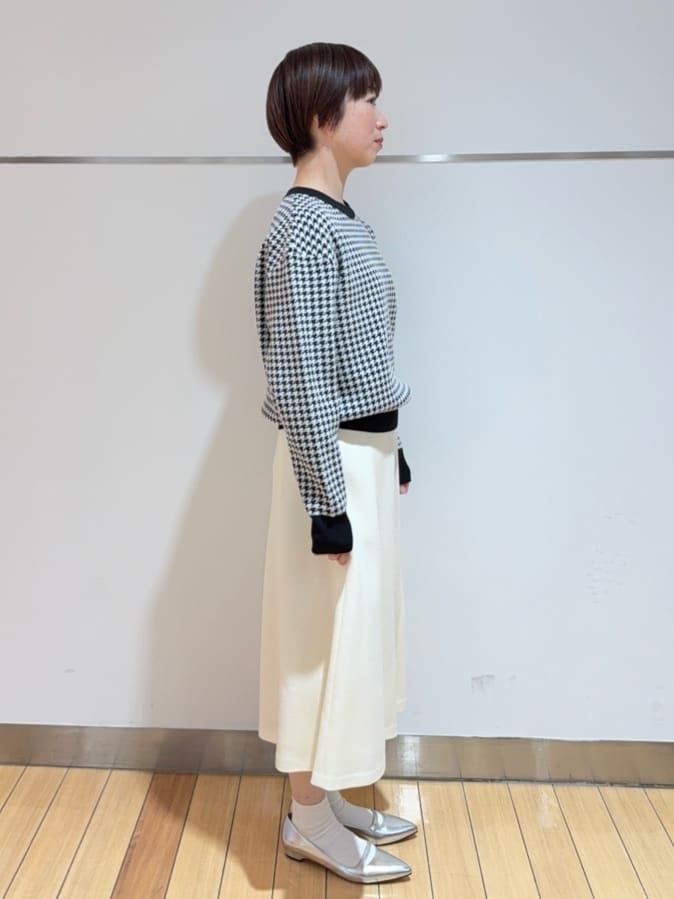 あやさんの「UNTITLED｜【洗える/コンパクト丈】チドリジャカード プルオーバー」を使ったコーディネート