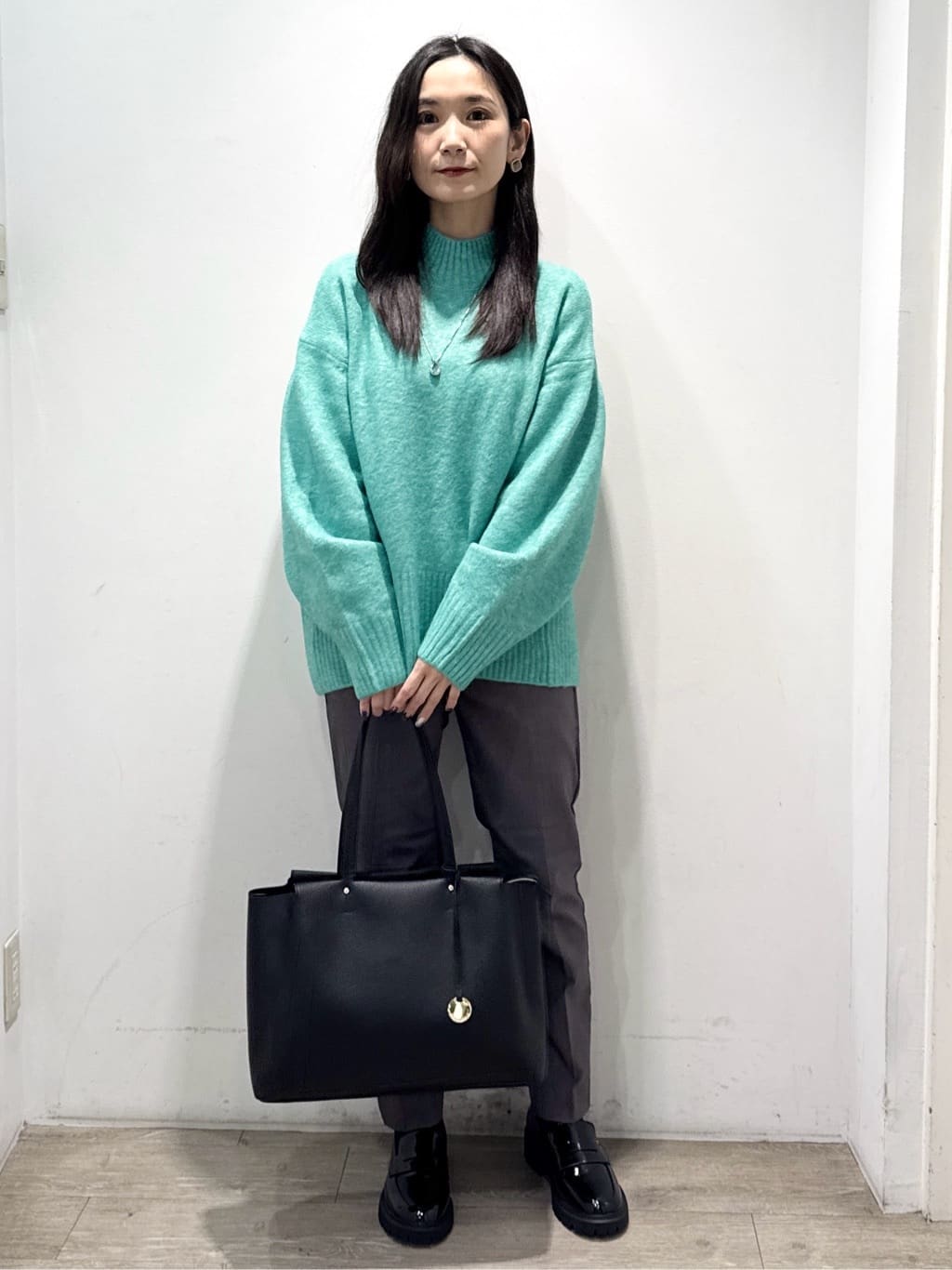 yuicciさんの「OPAQUE.CLIP｜ふわふわハイネックニット【洗濯機OK】」を使ったコーディネート