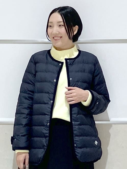 eriko さんの「Dessin｜【洗える】ハイネックベロアモールニット」を使ったコーディネート