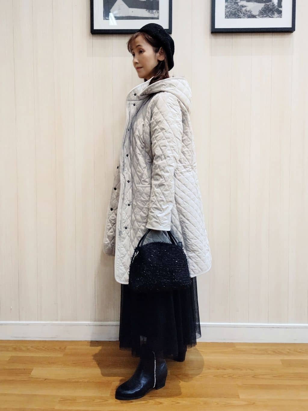 yseさんの「SHOO･LA･RUE｜【S-LL/洗濯機可】さりげないラメが上品　クルーネックニット」を使ったコーディネート