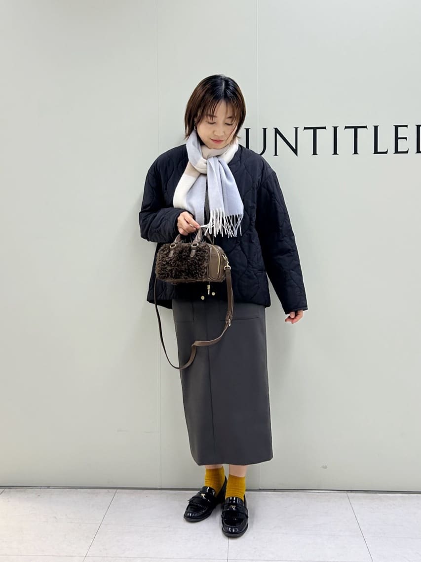 Mikiさんの「UNTITLED｜【洗える】スポンディッシュ ケーブル柄ニット」を使ったコーディネート