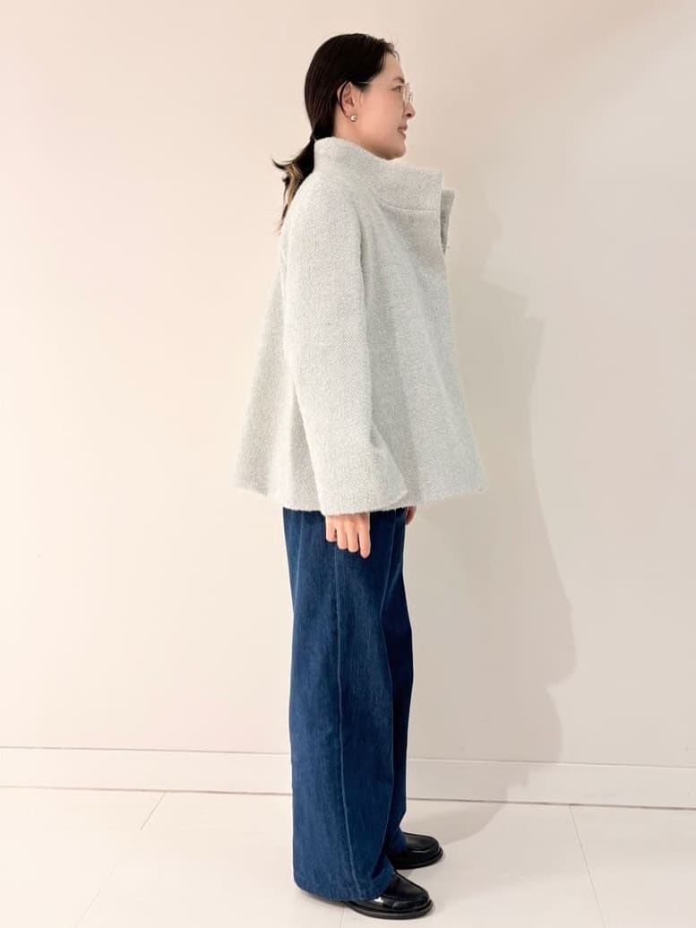 サオリさんの「UNTITLED｜【着回しが効く／オンオフアウター】ウールショートコート」を使ったコーディネート