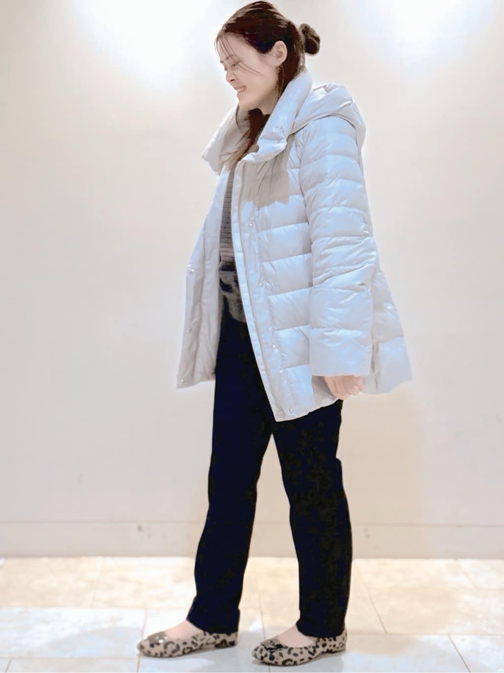 S&auml;K&iuml;さんの「Reflect｜【SS-4Lサイズ】フーデッドミドルダウンコート」を使ったコーディネート