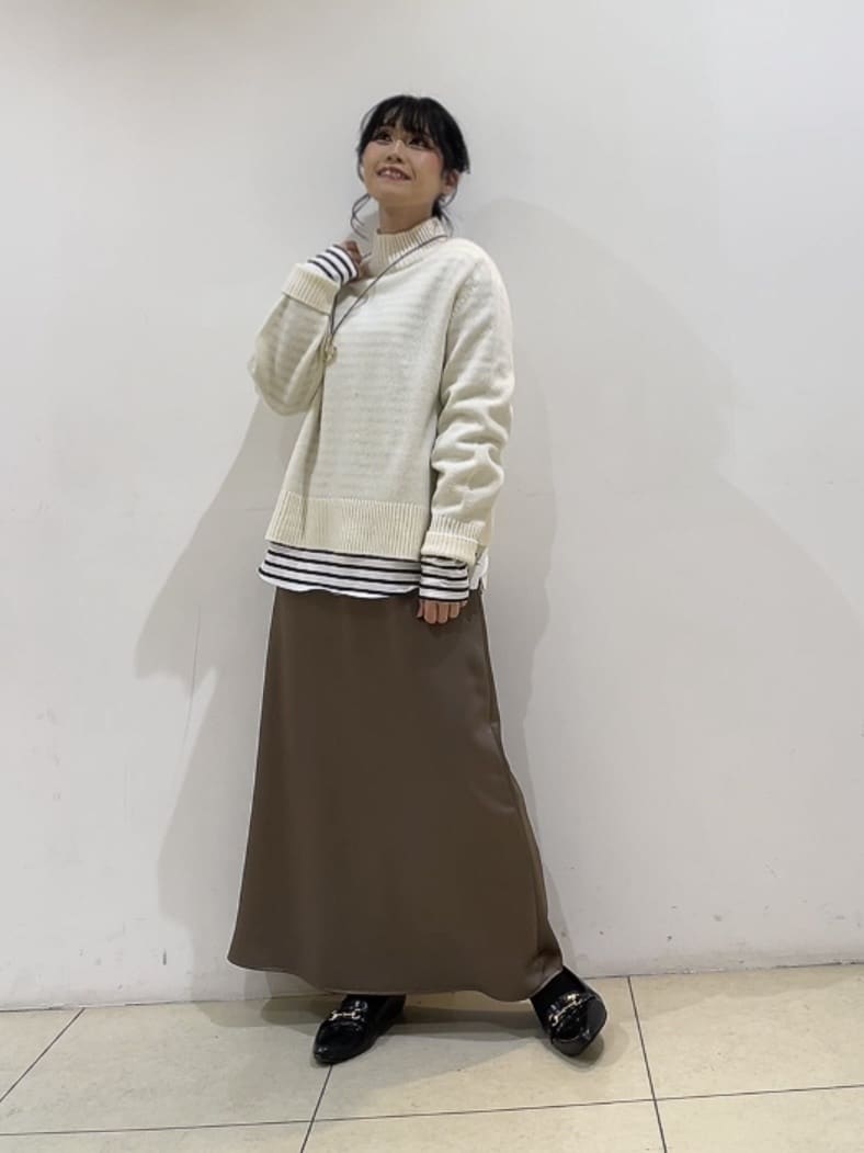 watanabeさんの「UNTITLED｜【8色展開/洗える】ウールカシミヤ ハイネックニット」を使ったコーディネート