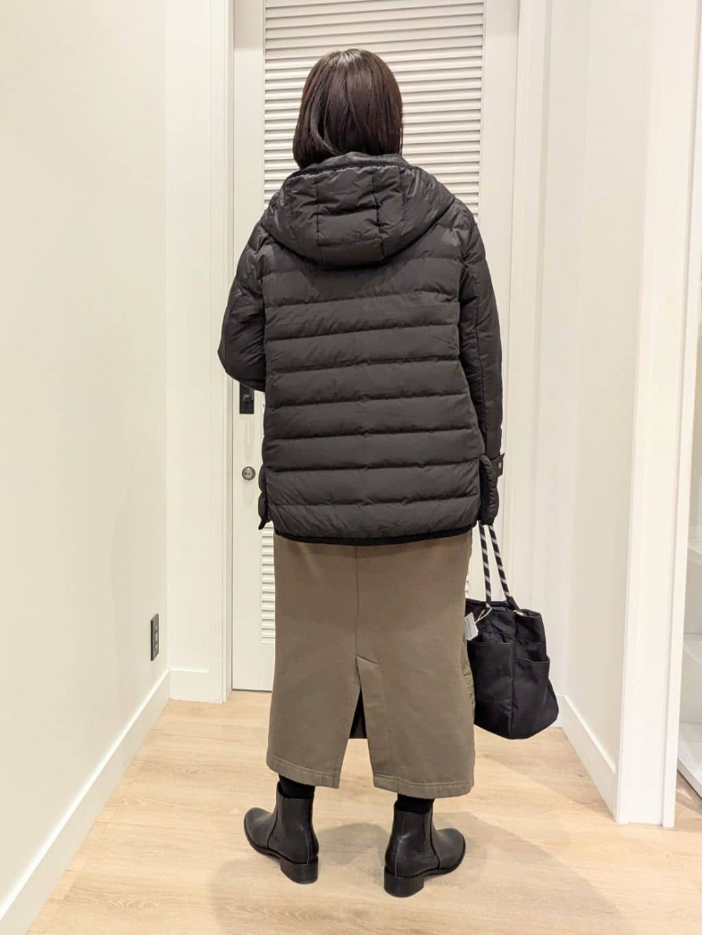 enさんの「Dessin｜【セットアップ可/ウエストゴム】裏毛Iラインスカート」を使ったコーディネート