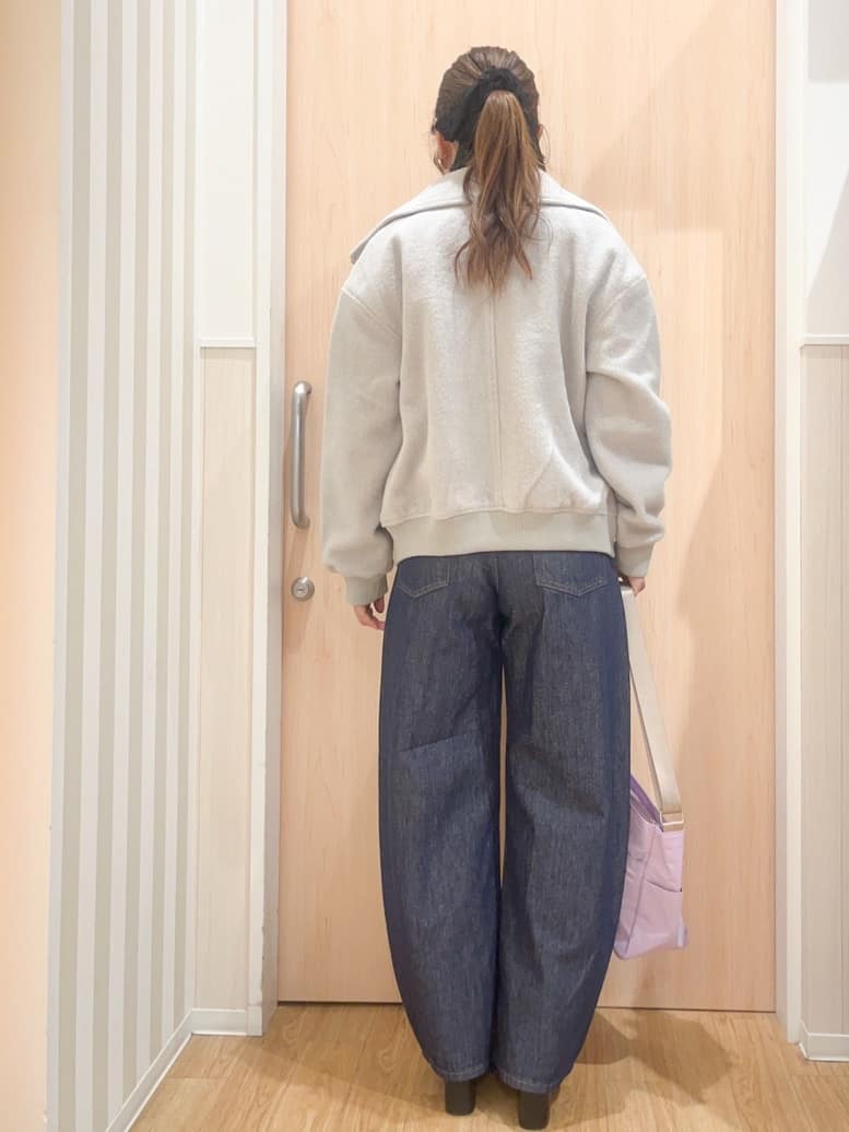 natsumiさんの「SHOO･LA･RUE｜【S-LL】軽くてふんわりあたたかい スライバージャケット」を使ったコーディネート