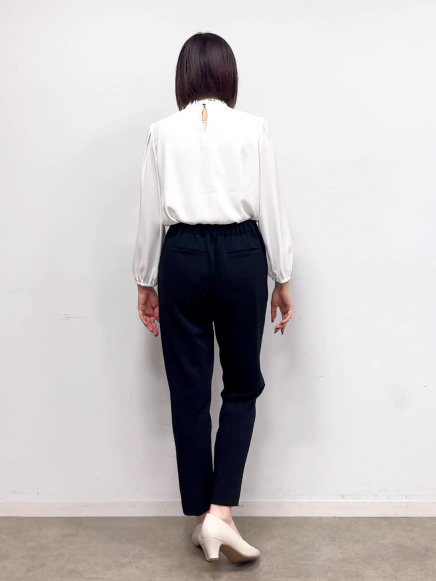 𝐜𝐡𝐢𝐤𝐚さんの「SHOO･LA･RUE｜【S-3L】オンとオフで印象が変わる ライトツイードジャケット」を使ったコーディネート