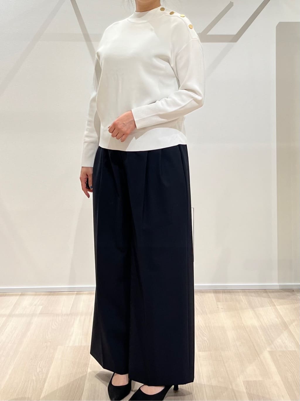 TOMOMIさんの「UNTITLED｜【洗える】ミラノリブニット」を使ったコーディネート