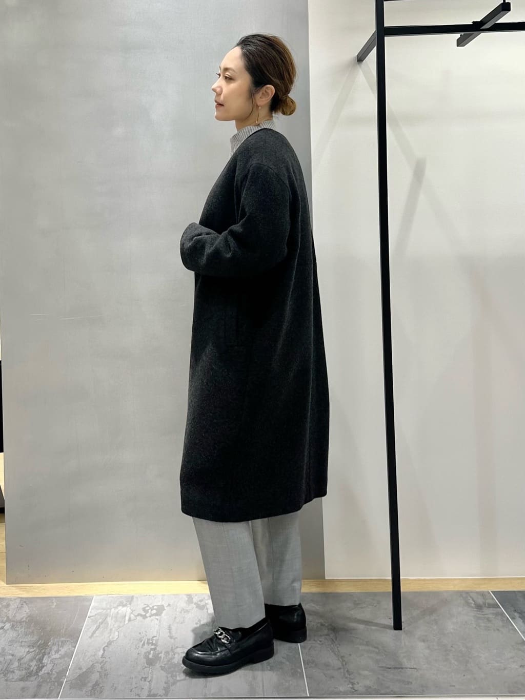 MAIさんの「INDIVI｜【軽量／ウール混】ライトフォルム ロングコート」を使ったコーディネート