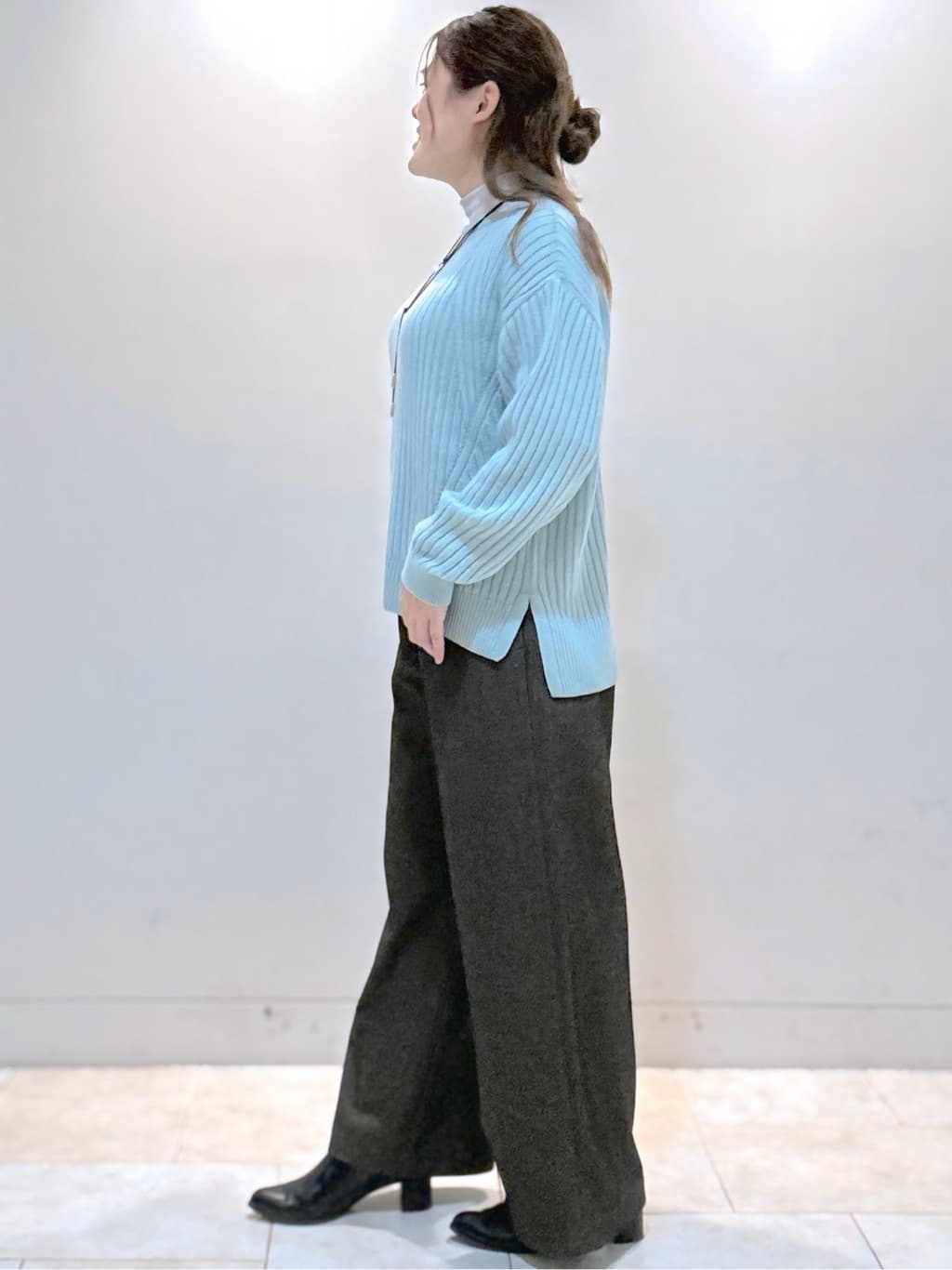S&auml;K&iuml;さんの「Reflect｜【重ね着に大活躍◎／暖か保湿素材】プチタートルネックニット」を使ったコーディネート