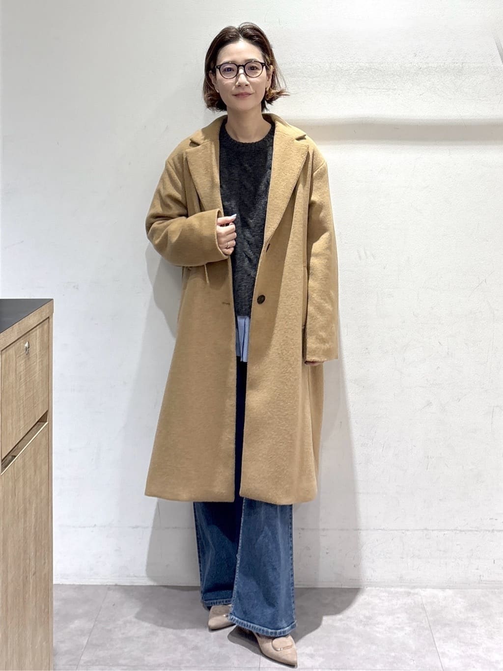 たけねぇさんの「OPAQUE.CLIP｜カシミヤブレンドウールチェスターコート」を使ったコーディネート