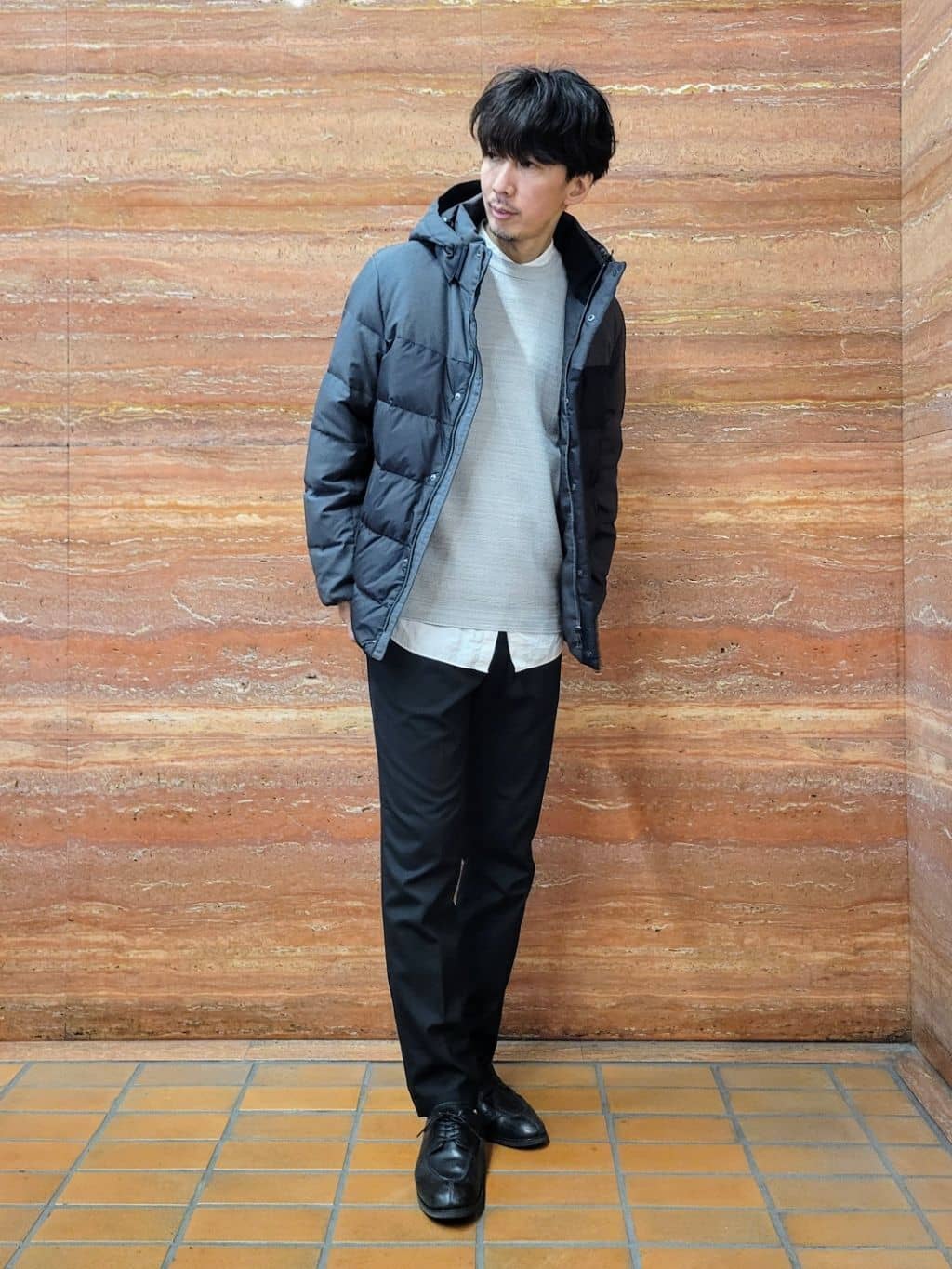 piroyaさんの「TAKEO KIKUCHI｜カラーコンビ ダウンブルゾン」を使ったコーディネート