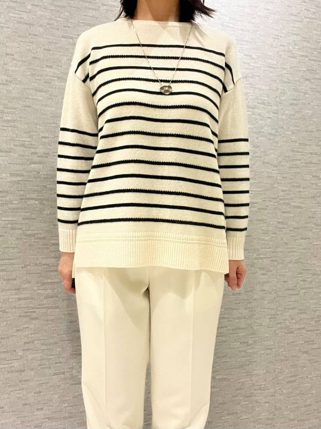 marikoさんの「Reflect｜【腰周りすっきり◎】センタープレス入りテーパードパンツ」を使ったコーディネート