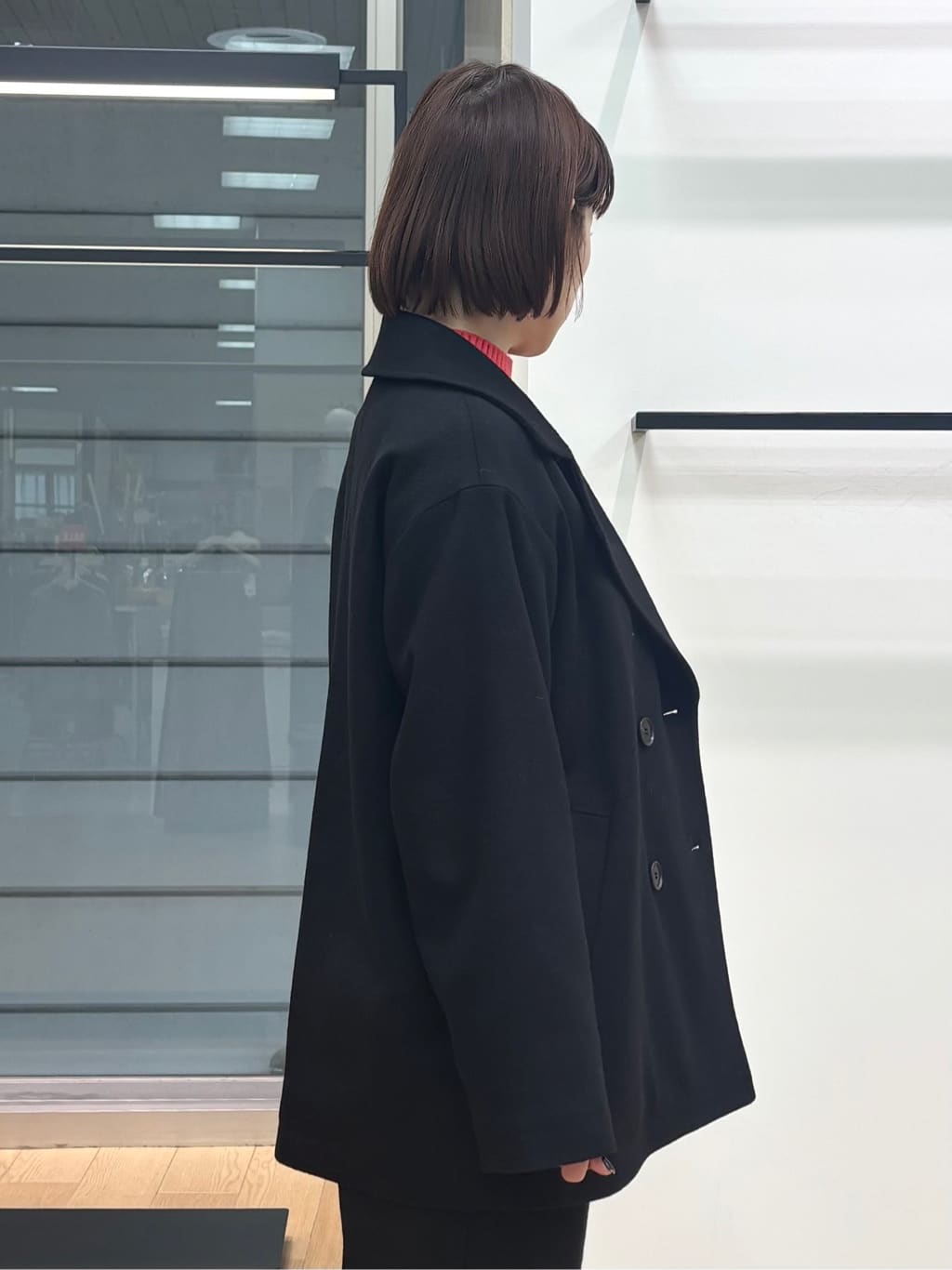 asamiさんの「INDIVI｜【褒められパンツ／ウール混】ウォームウール ワイドパンツ」を使ったコーディネート