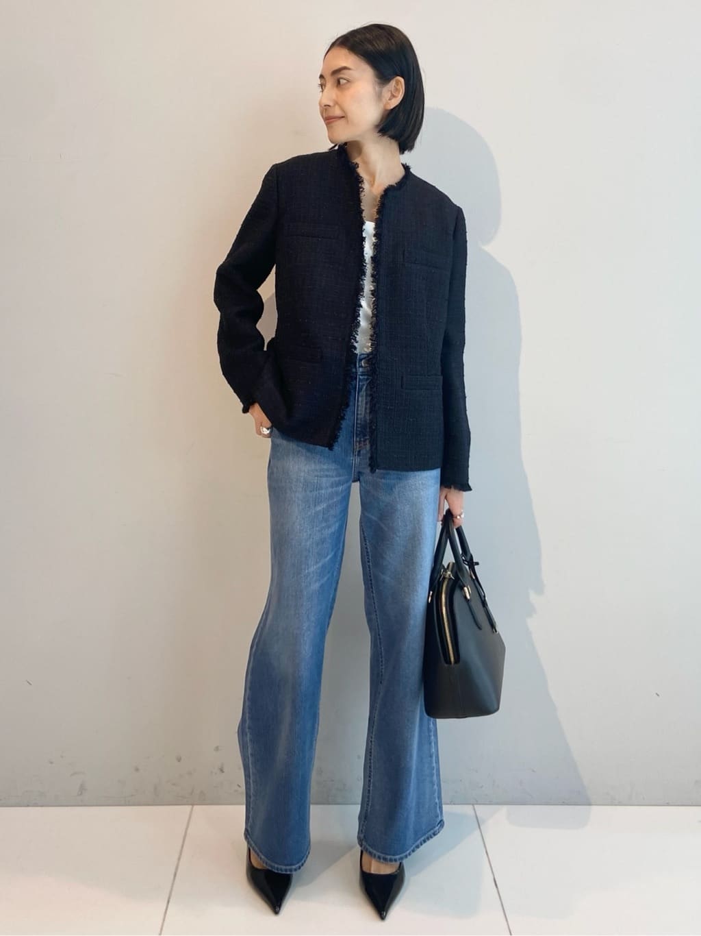 AYAさんの「UNTITLED｜【仕事着/スーツ】ファンシーツイード ジャケット」を使ったコーディネート