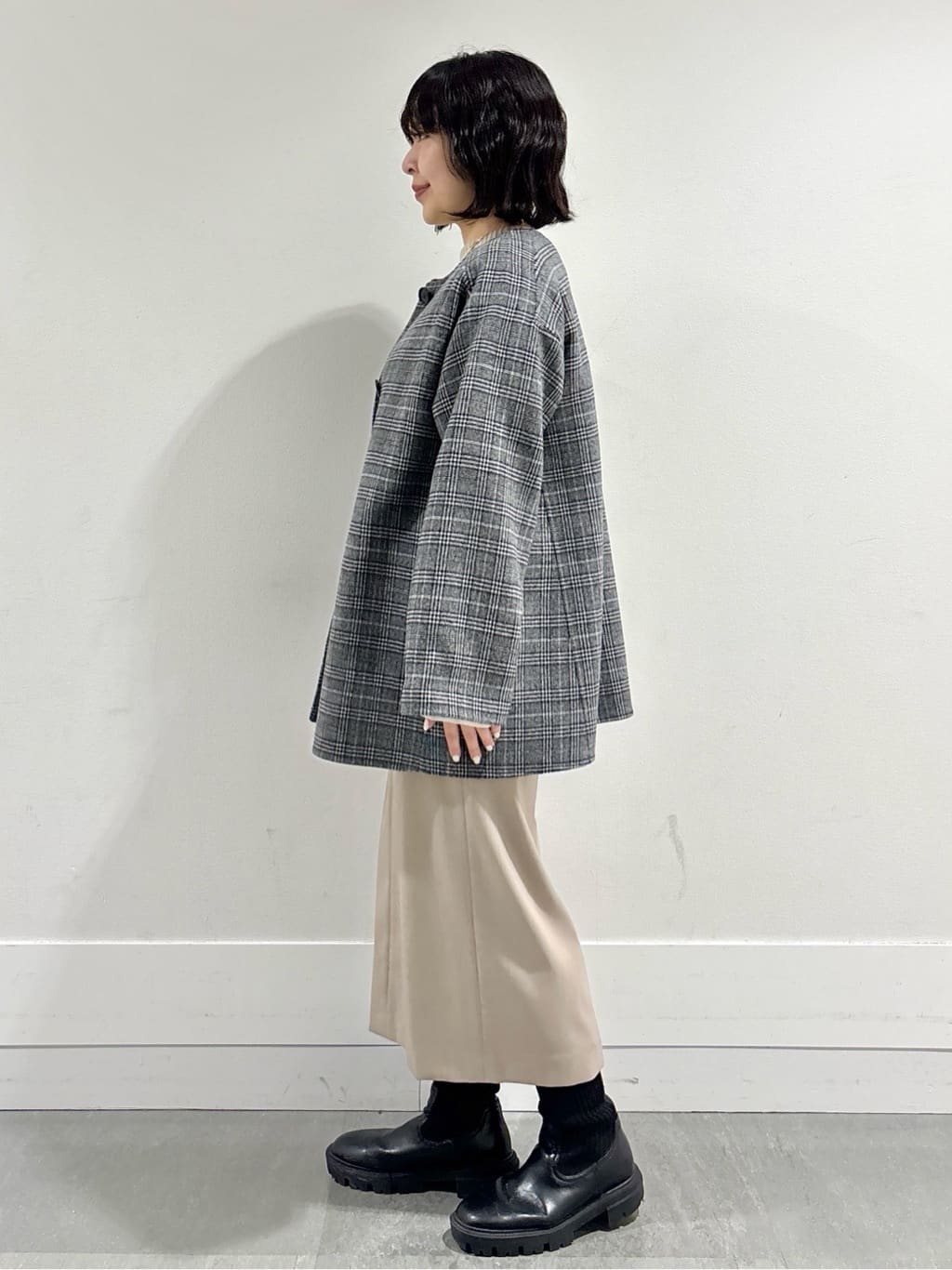モエカさんの「UNTITLED｜【ミディ丈/軽やか】セミラグランリバー コート」を使ったコーディネート