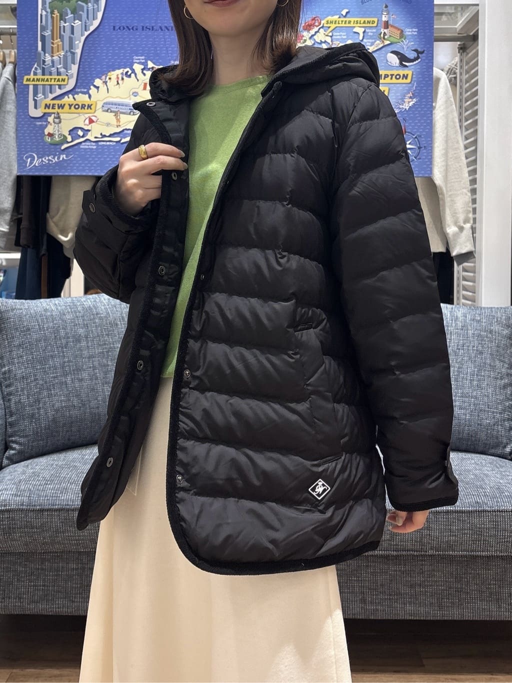 risaさんの「Dessin｜【撥水・2WAY】ミュラーダウンコートミドル丈」を使ったコーディネート