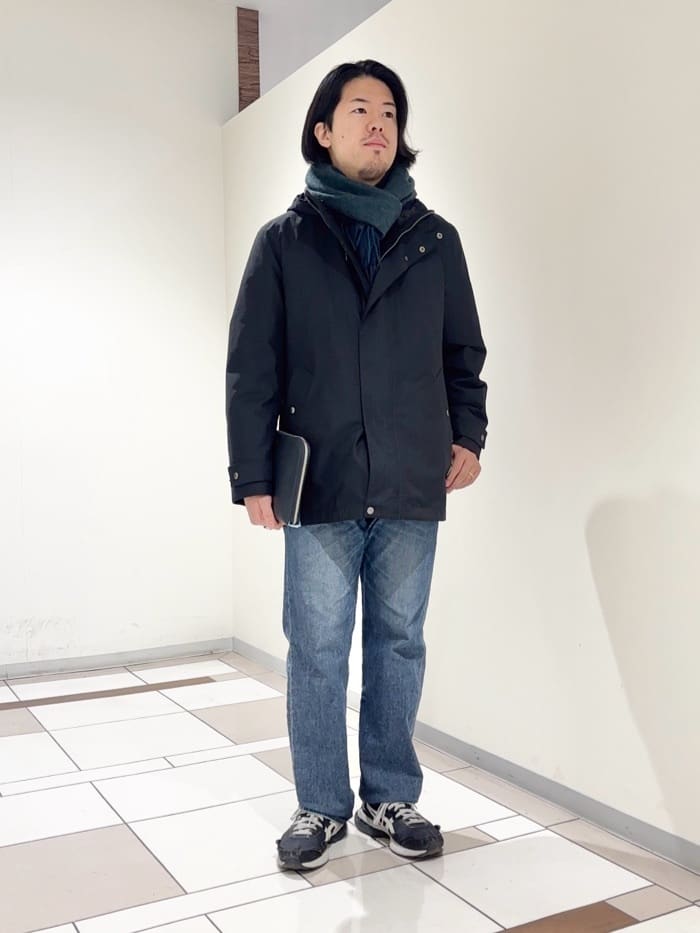 及川さんの「TAKEO KIKUCHI｜【3WAY】グレンチェック ダウンライナー ブルゾン」を使ったコーディネート
