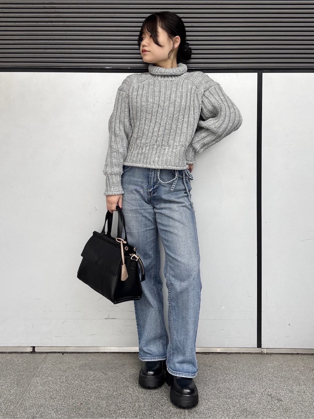 まっきーさんの「ESPERANZA｜ダブルフラップ2WAYハンドバッグ」を使ったコーディネート