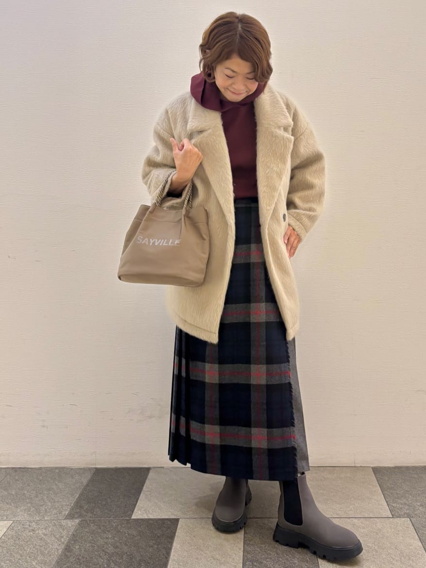 Haruさんの「Dessin｜シャギーコート」を使ったコーディネート