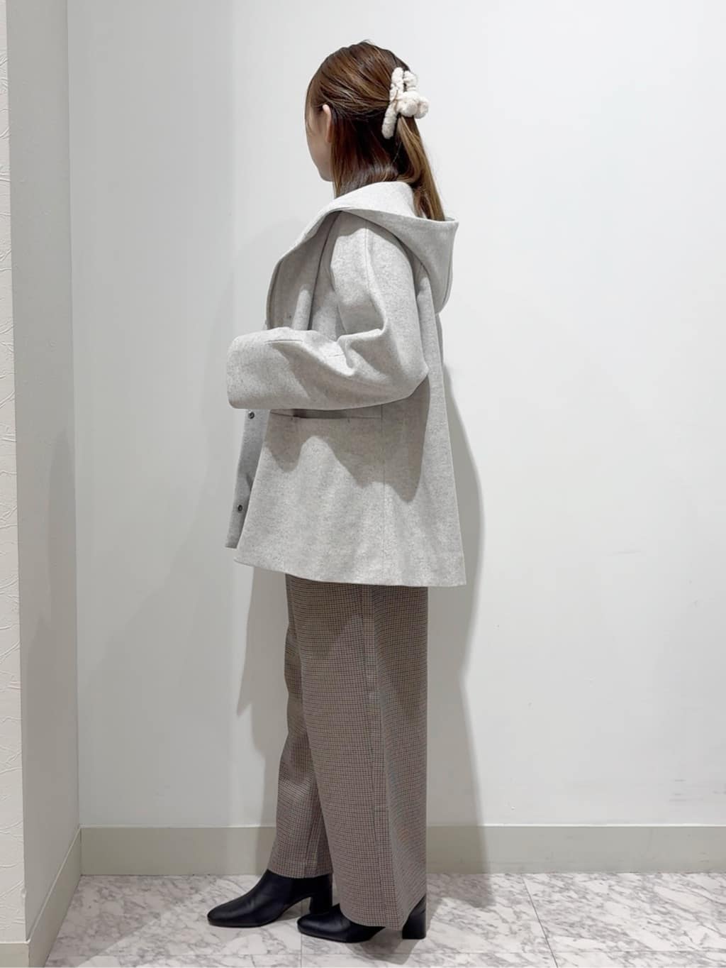 しかっちさんの「grove｜【選べる着丈/多機能】裏起毛ハイパーストレッチワイドパンツ」を使ったコーディネート
