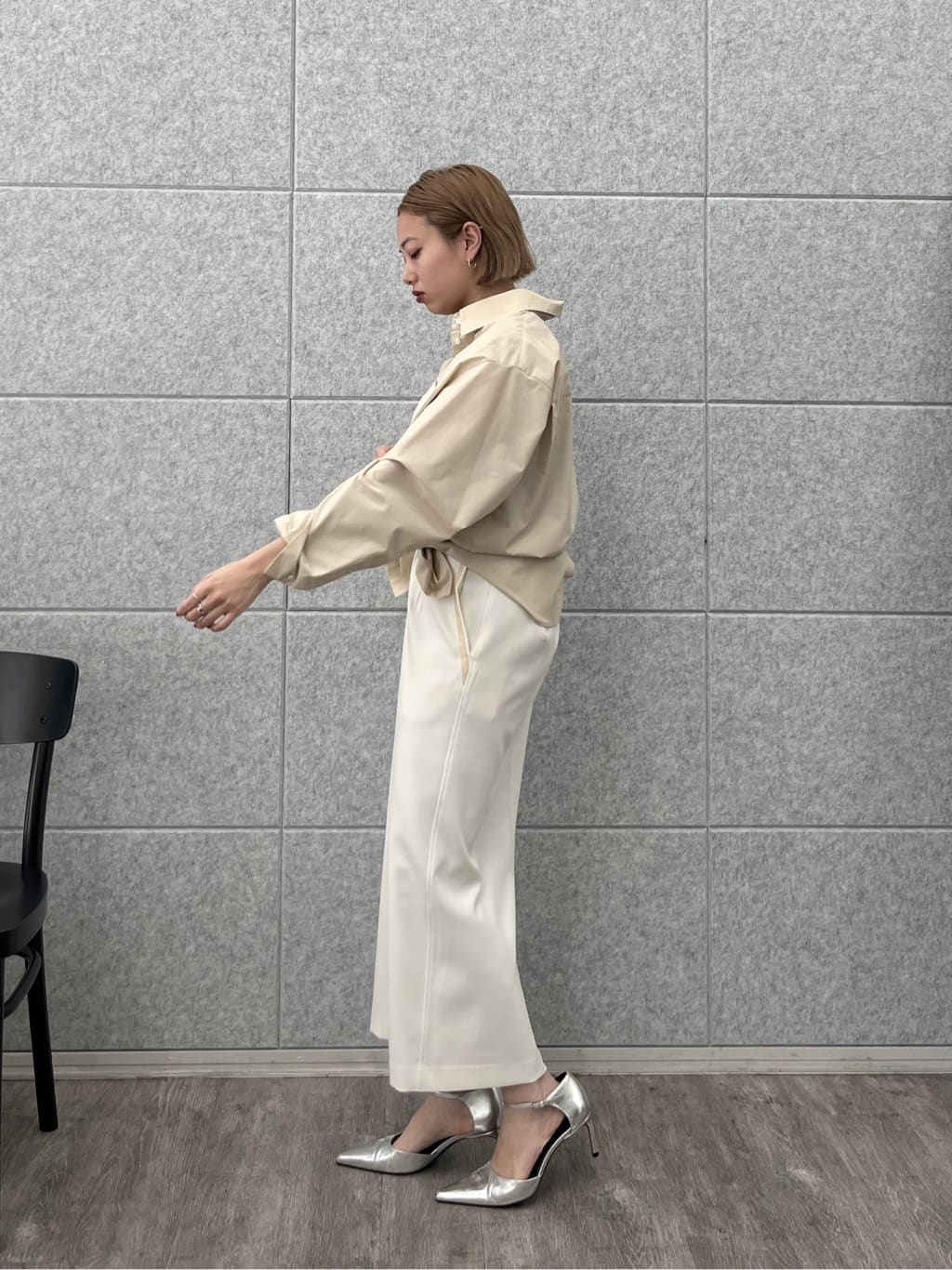Harukaさんの「INDIVI｜Timeless｜ビッグポケットフォルムシャツ【接触冷感】」を使ったコーディネート
