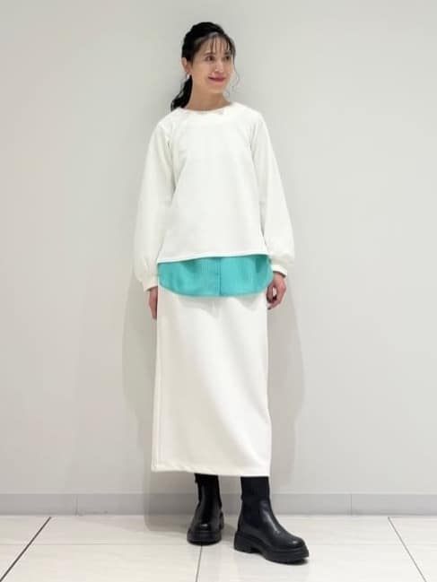kayoさんの「INDIVI｜【コットン】シャツ切り替えカットソー」を使ったコーディネート