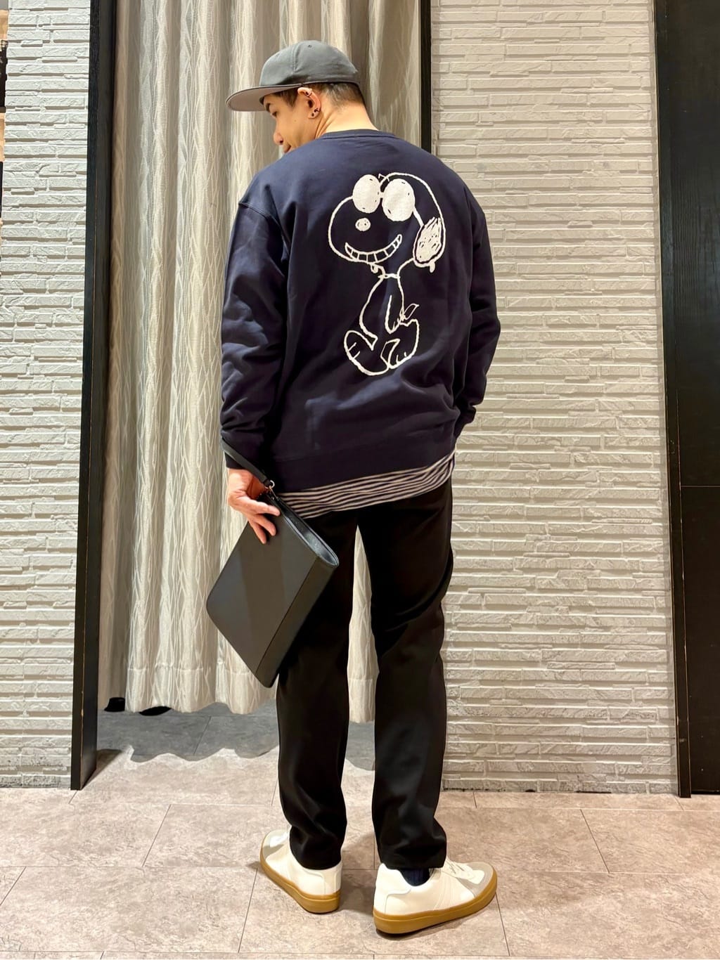 Pーyamaさんの「THE SHOP TK｜PEANUTS ／ ピーナッツ スヌーピー ミニ裏毛スウェット」を使ったコーディネート