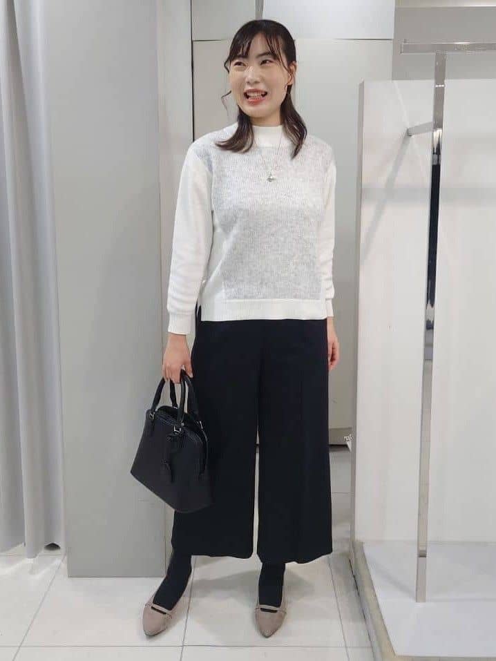AZUSAさんの「Reflect｜アーガイル柄ハイネックニット」を使ったコーディネート