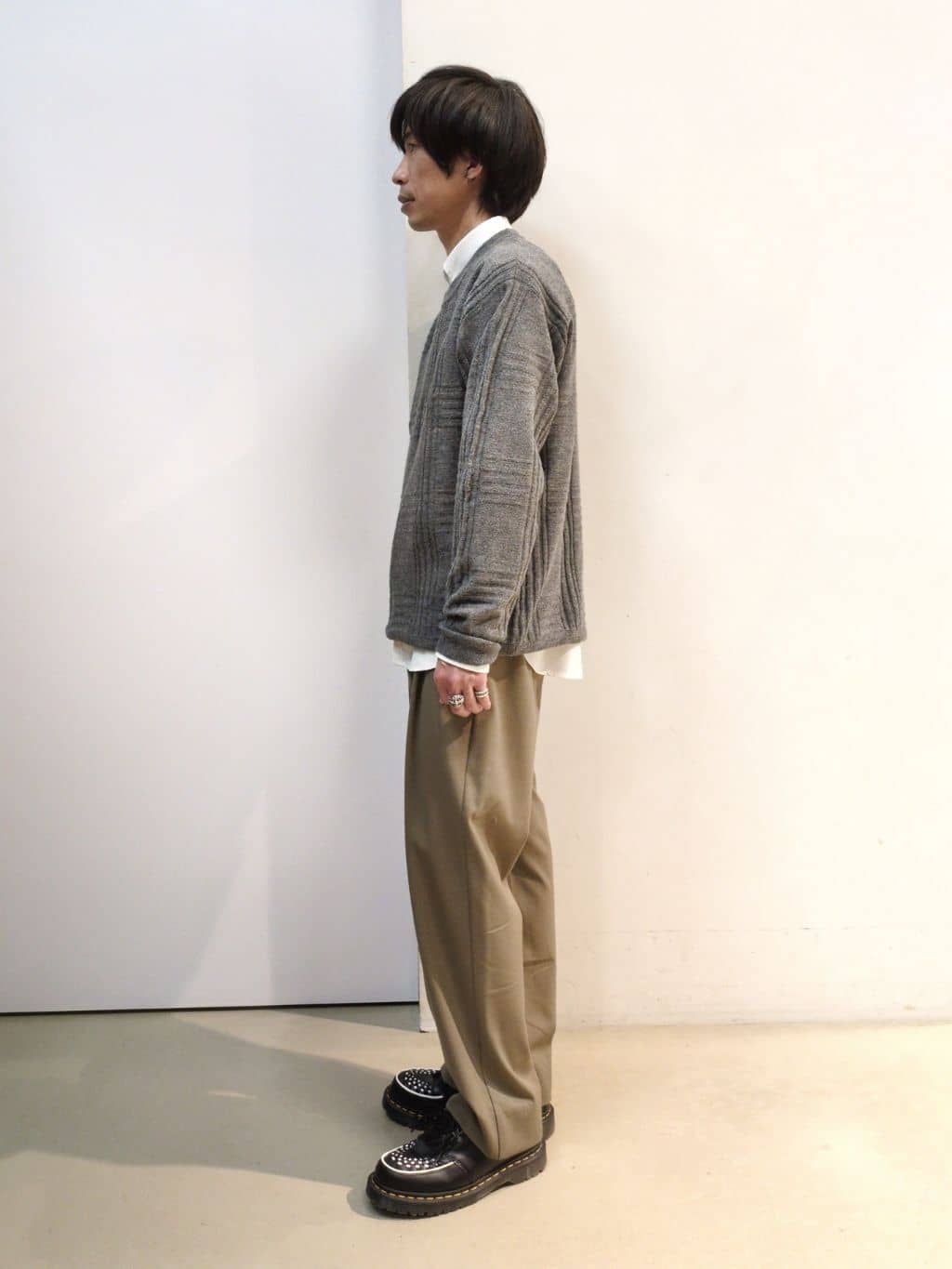 takeさんの「THE SHOP TK｜【優しい肌触り】カシミヤタッチ チェックニット　洗濯機OK」を使ったコーディネート