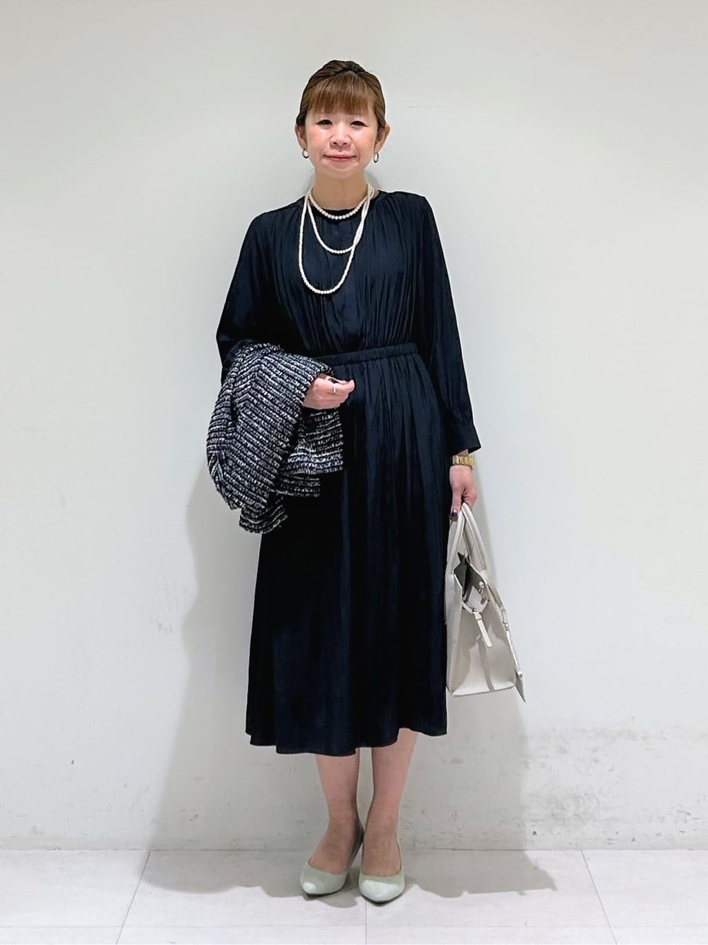 tsuyuさんの「INDIVI｜【セレモニー／洗える】ミックスツイードライトジャケット」を使ったコーディネート