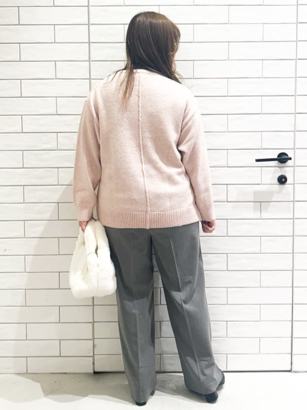 yuuさんの「OPAQUE.CLIP｜ウォームタッチ イージーワイドパンツ【洗濯機洗OK／ストレッチ】≪SS～LL≫」を使ったコーディネート