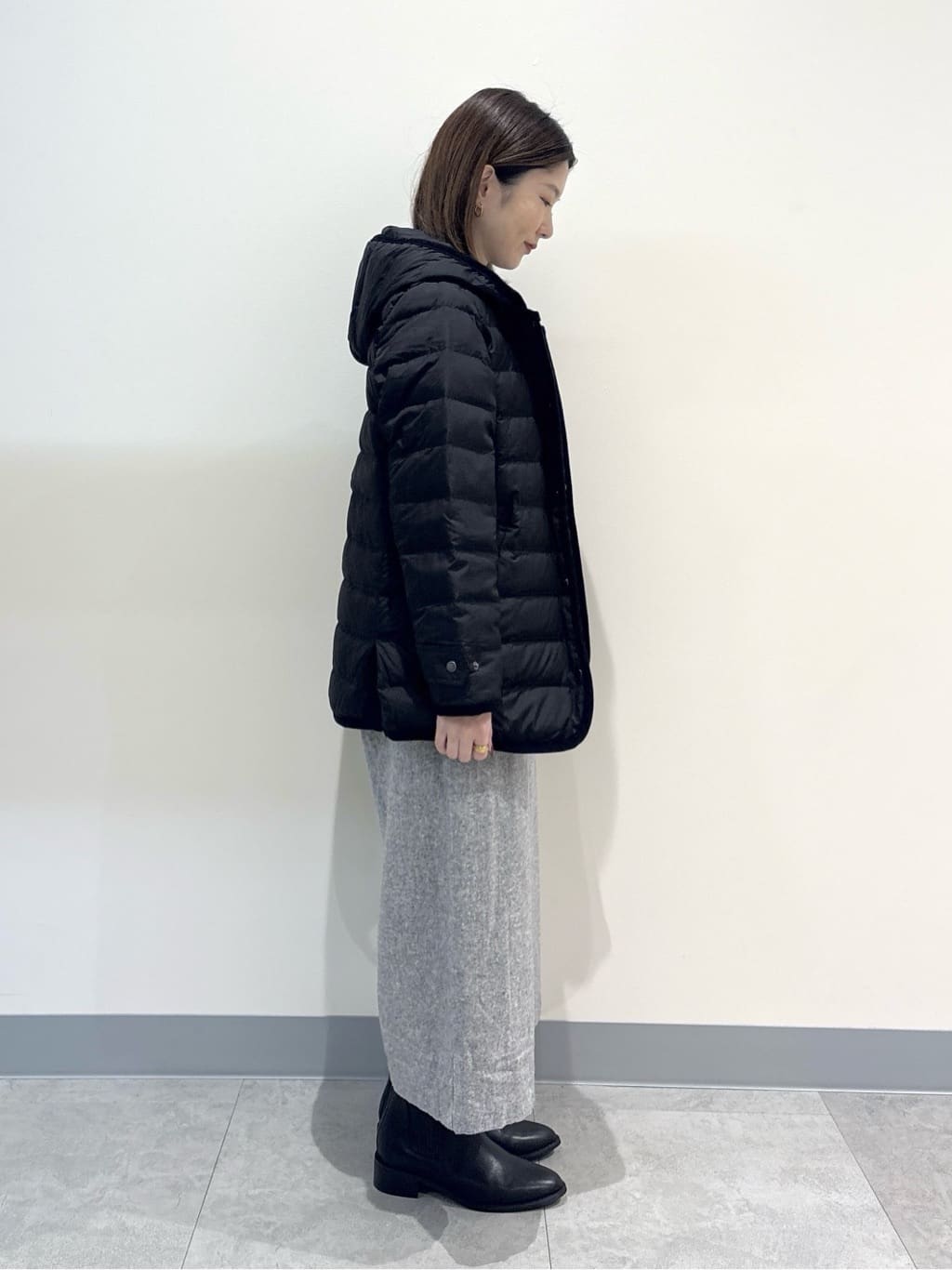 risaさんの「Dessin｜【撥水・2WAY】ミュラーダウンコートミドル丈」を使ったコーディネート