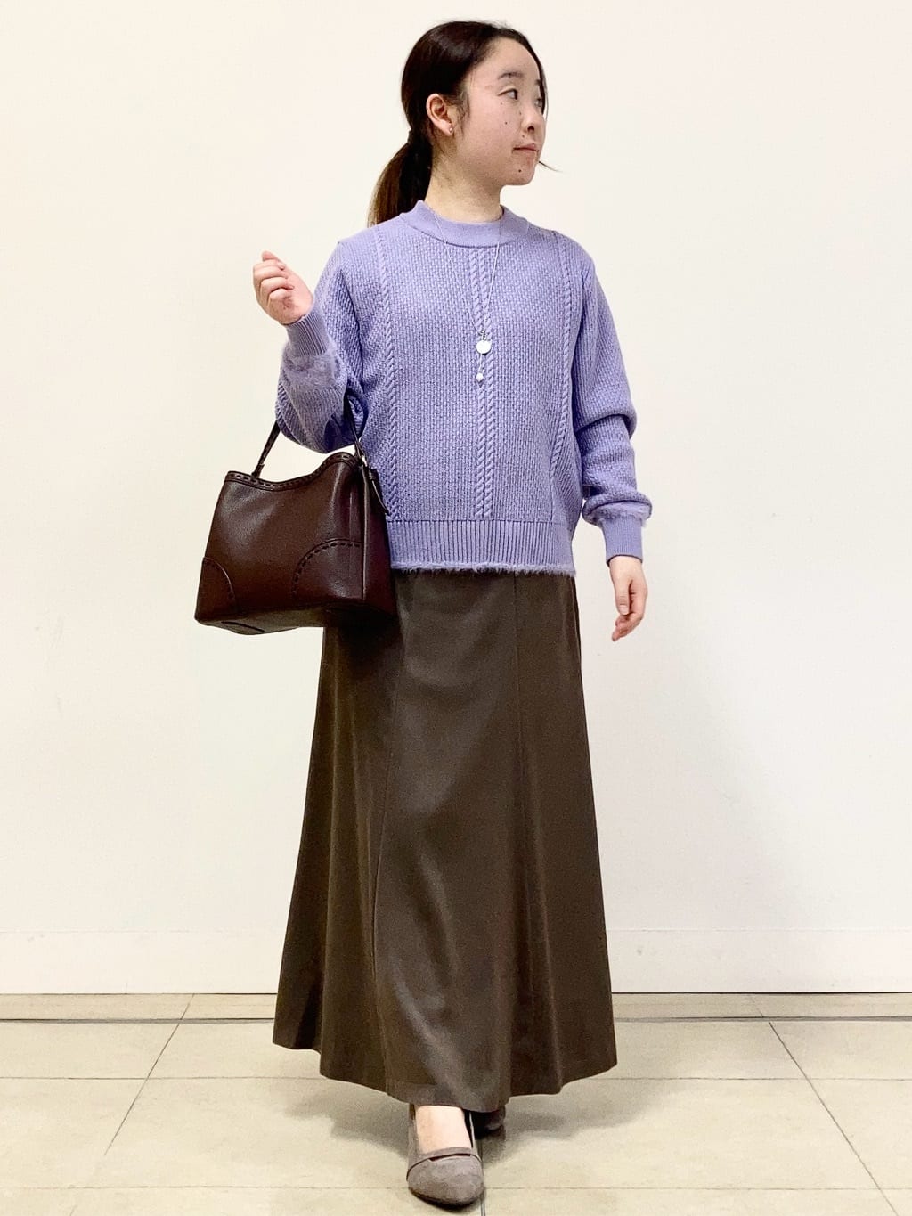 tomominさんの「Reflect｜【SS-4Lサイズ／衿が顔に当たらない◎】スタンドネックミドルコート」を使ったコーディネート