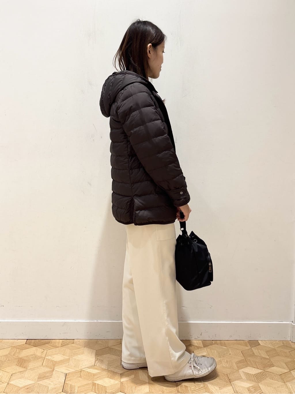 YUMIさんの「Dessin｜【撥水・2WAY】ミュラーダウンコートミドル丈」を使ったコーディネート